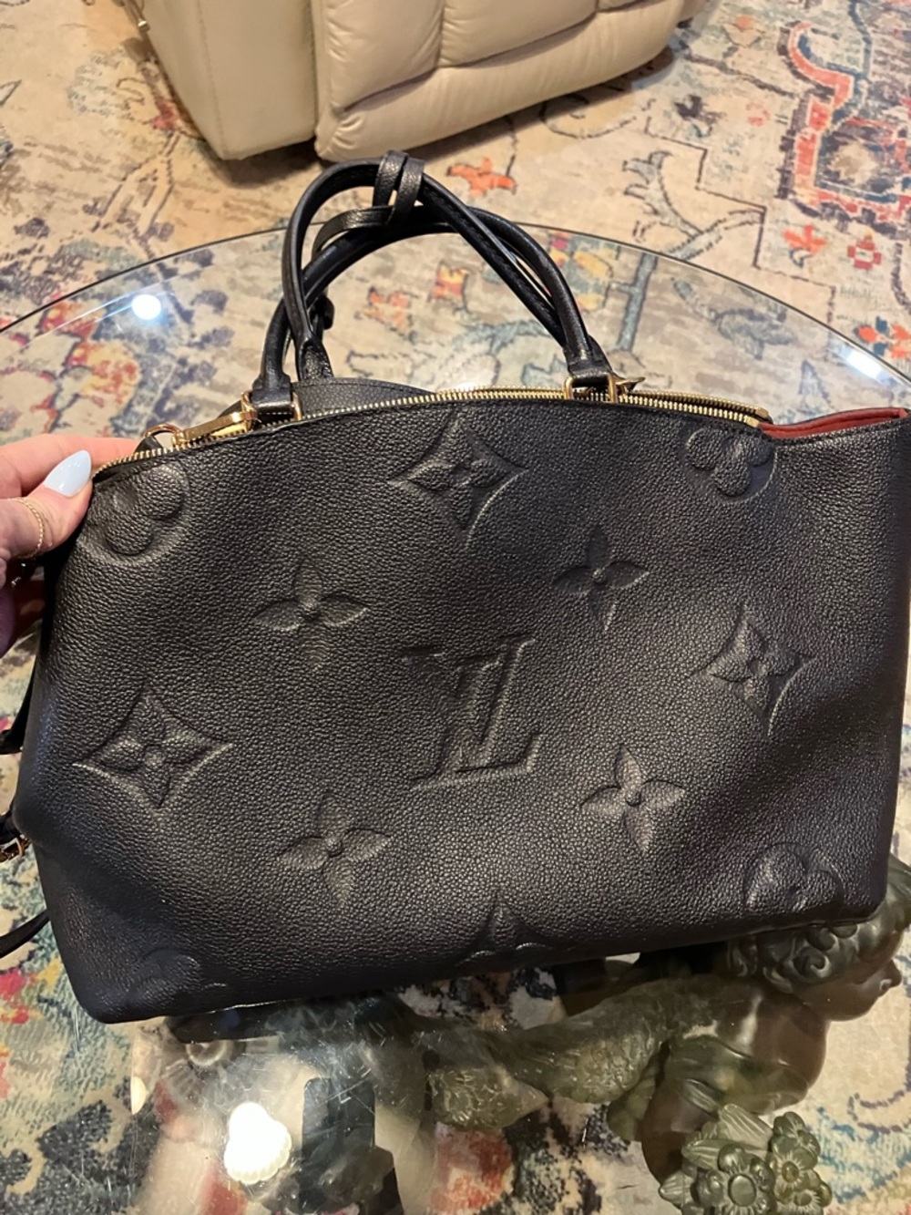 LOUIS VUITTON MONOGRAM GIANT EMPREINTE GRAND PALAIS BLACK